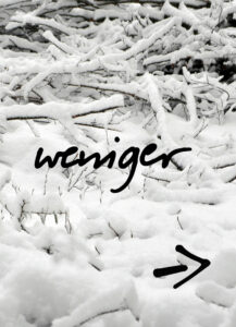 Projekt „weniger“